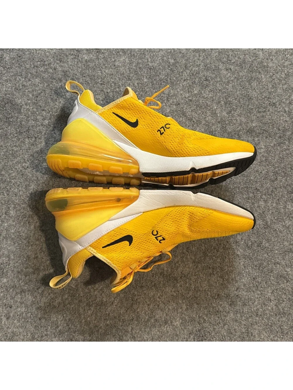 CLEAN Nike size 10 Womens - Air Max 270 'University Gold' Yellow (CK1675-700)